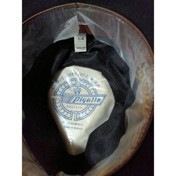 Pigalle Arlop Hat Made In Mexico Black Felt - Picture 5 of 7
